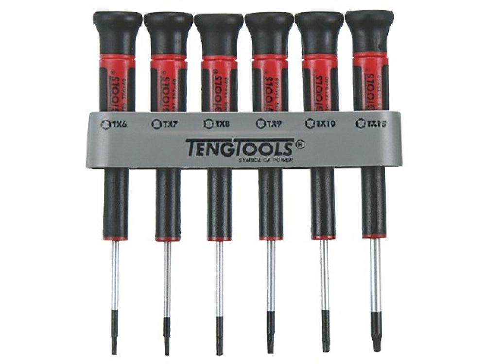 6 Piece TX Type Mini Screwdriver Set  Teng Tools