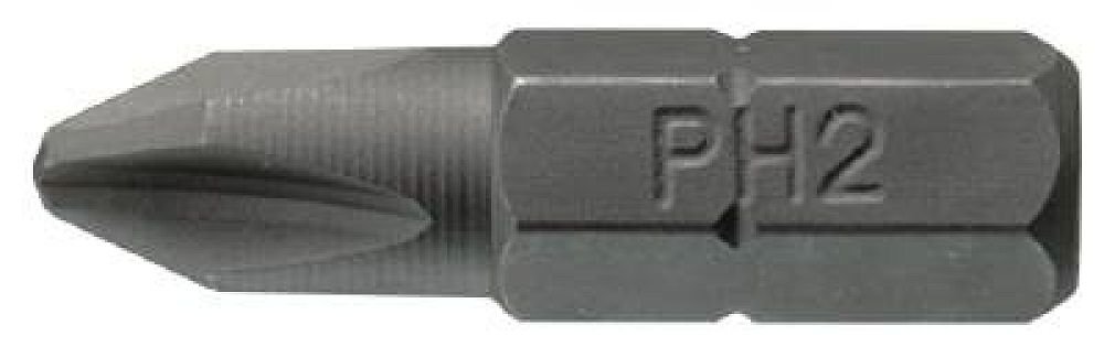 PH Bit - 25MM Long - 1/4" Hex Drive (Pack Qty: 3) Teng Tools