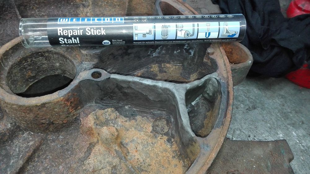 Repair Stick Steel repair putty with drinking water approval