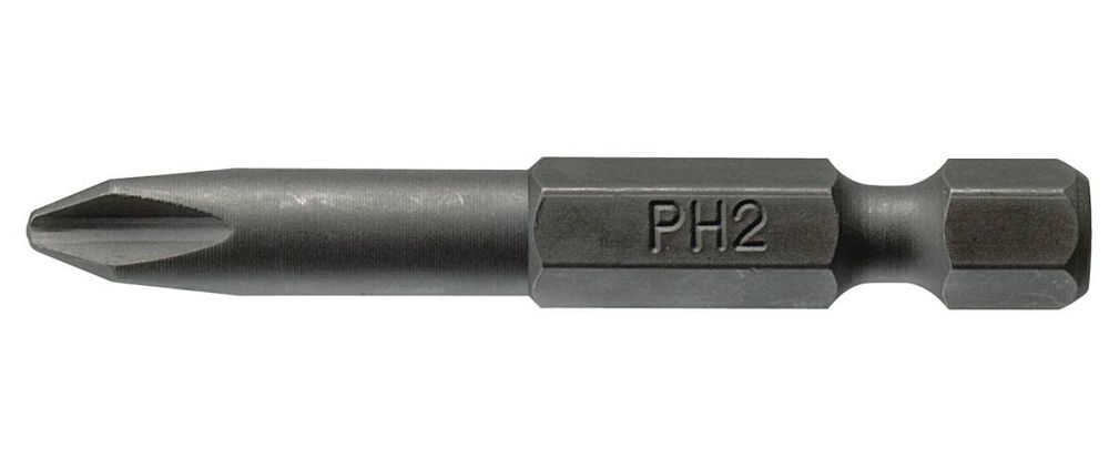 PH Bit - 50MM Long - 1/4" Hex Drive (Pack Qty: 3) Teng Tools 