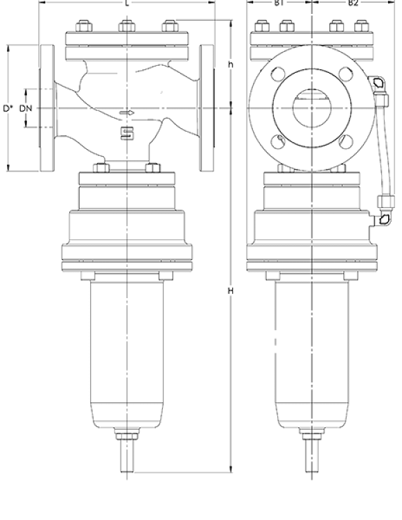 Μειωτήρας Πίεσης Model T9 self-operated, για υγρά και αέρια