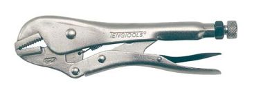 Teng Tools Plated, Serrated & Flat Power Grip Pliers