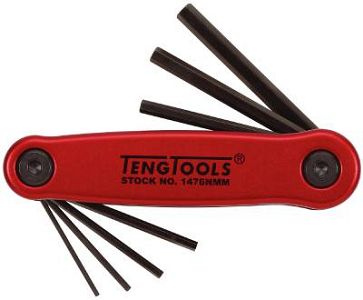 Teng Tools 7 Piece Metric Retractable Hex Key Set